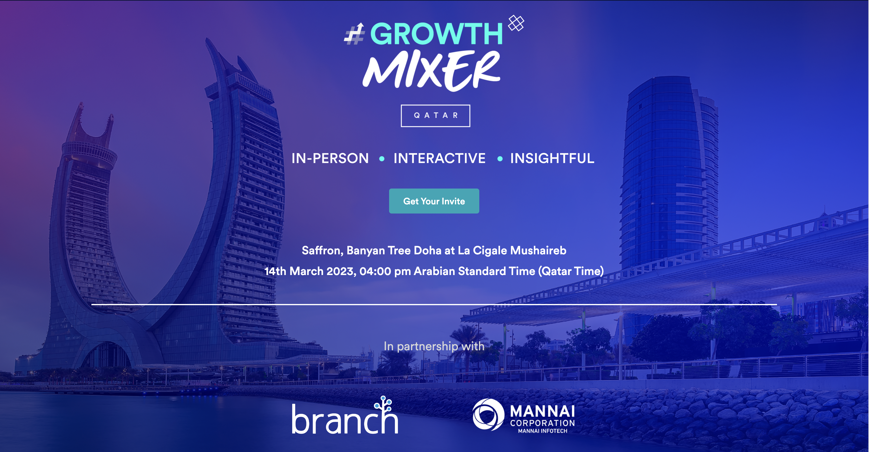 #GROWTH Mixer Qatar