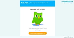 DuoLingo notification - Content-led growth