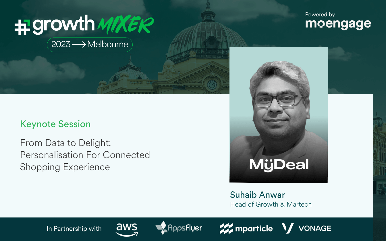 Personalization For a Connected Shopping Experience: Suhaib Anwar, MyDeal