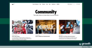 Nike Community driven Engagement