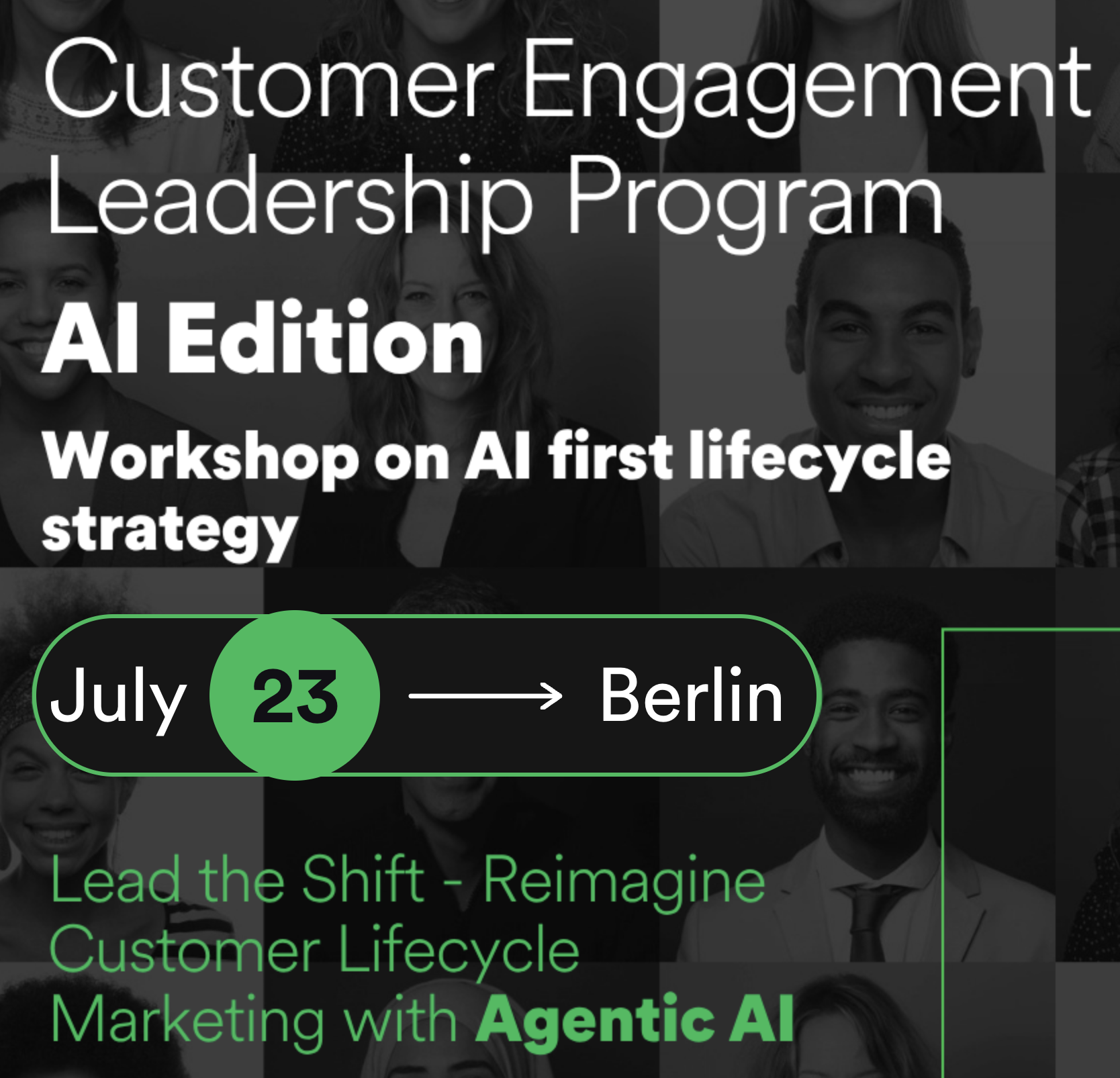 Customer Engagement Leadership Program AI edition – Berlin July 23rd 2026